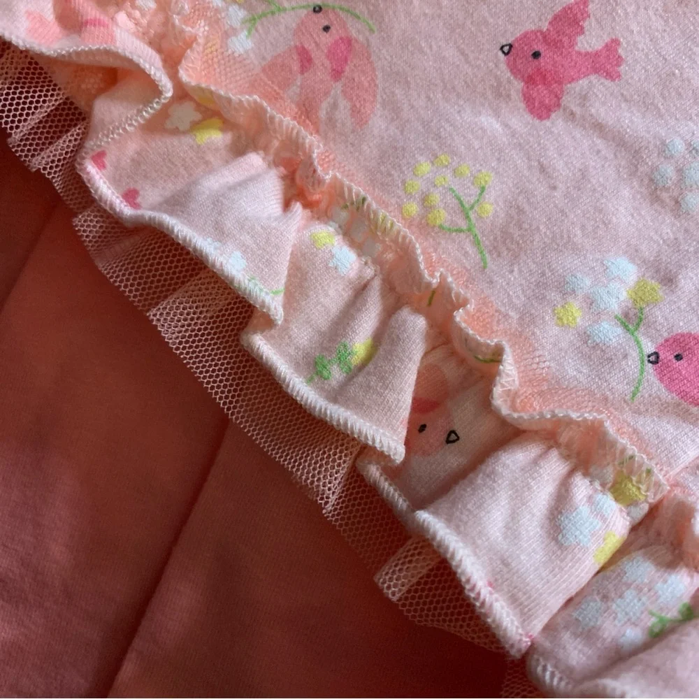 Koala Kids Peach Floral Diaper Cover